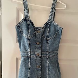 H and M denim dress